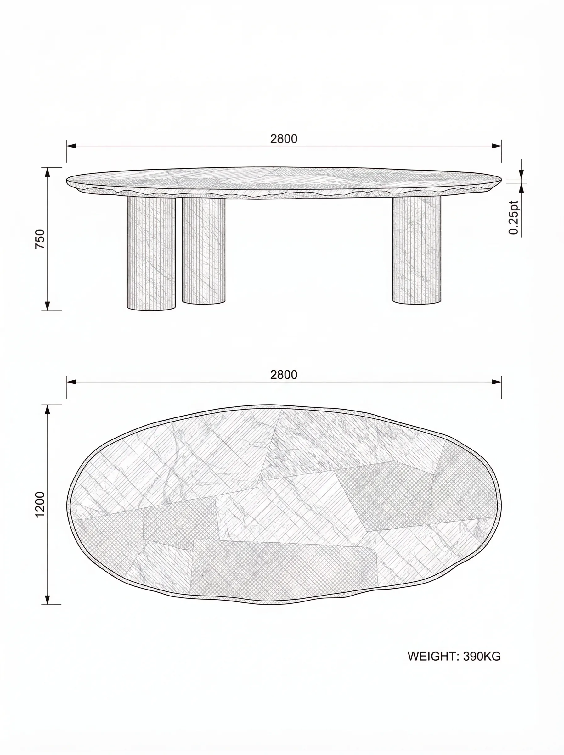 Lavanche technical drawing